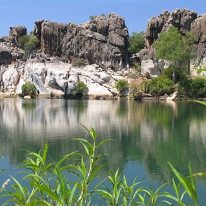 Limestone gorge cliffs