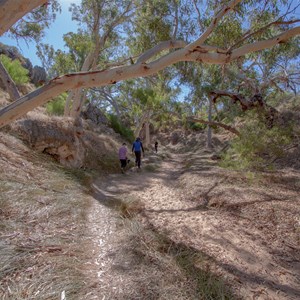 Walk along creek to main cave entrance