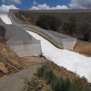 Spillway upgrade first test Dec 2010