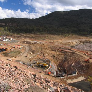 Small hydro construction July 2008