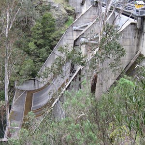 Tumut 2 Dam with ski-jump spillway