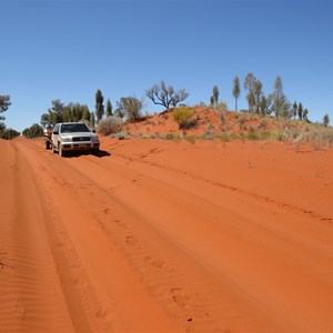 Moderately deep tyre tracks