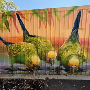 Artwork at Chinaman Creek Dam