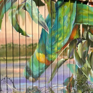 Artwork at Chinaman Creek Dam