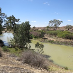 View upstream to causeway Sept '18