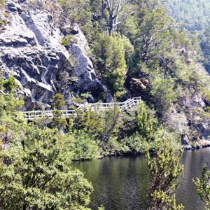 Parts of the walk are around cliffs where a bridge is needed for safe passage