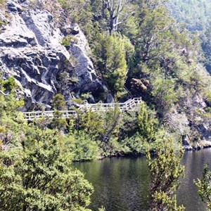 Parts of the walk are around cliffs where a bridge is needed for safe passage