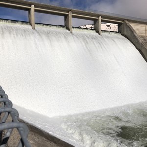 Spillway in action