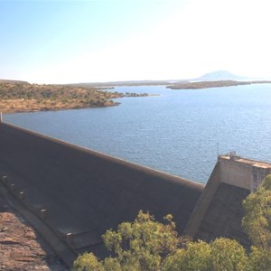 The completed Burdekin Falls Dam