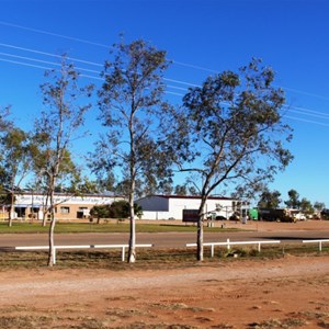 Simpson Desert Road House viewed from the caravan park