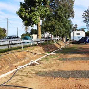 Area where huts have been