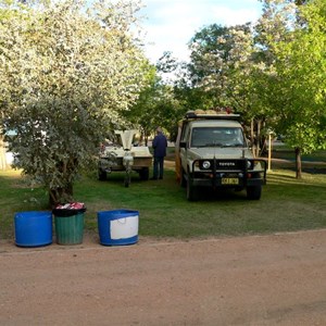 Fort Courage, grassed camp areas