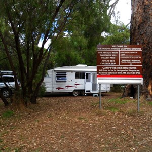 Alexandra Bridge Entrance Sign