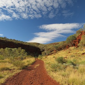 Track into gorge