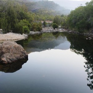 The swimming hole on Big Crystal Creek has excellent reflections