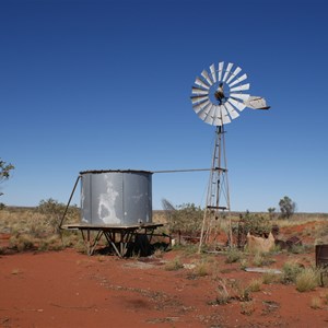 Old tank and windmill at the borstal site