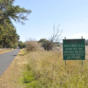 Bridle Track - start Bathurst end