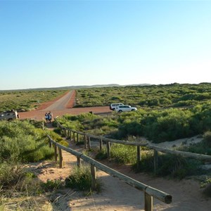 Parking area near wreck of "Mildura"