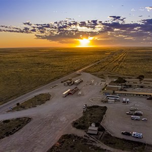 Aerial over Nullarbor Roadhouse