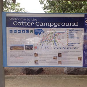 Entry billboard to Campground