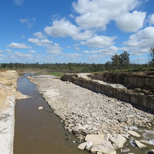 Downstream from plungepool