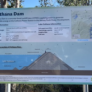 Cethana Dam Wall