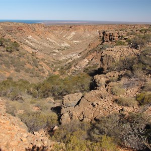 Charles Knife Gorge towards Exmouth Gulf