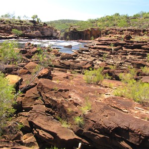 Above the falls