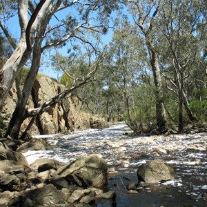 Looking downstream from Nigretta falls 