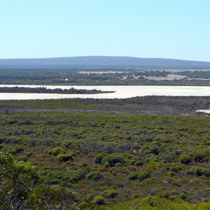 View over the coastal lakes.