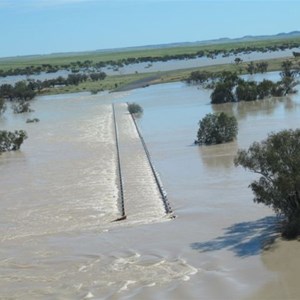 March 2010 Cooper Ck flood view to north