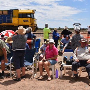 Some of the crowd that gathered for this historic occasion 