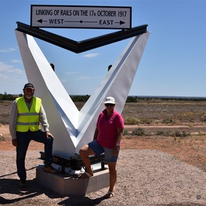 Stephen and Fiona at the new Memorial