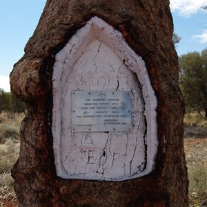 Len Beadell's Tree & Plaque