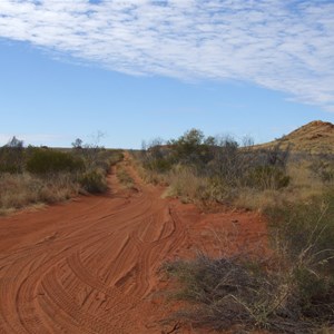 Looking east towards DQB from the intersection