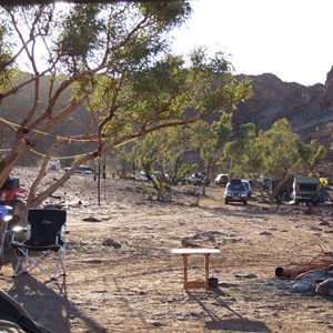 DQB campsite after the fires of 2008