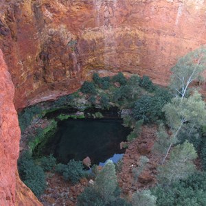 The pool from clifftop