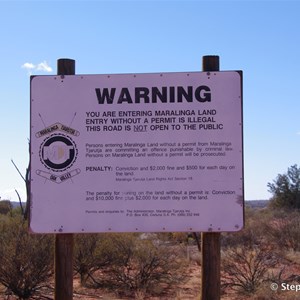 Maralinga Lands, Western Boundary