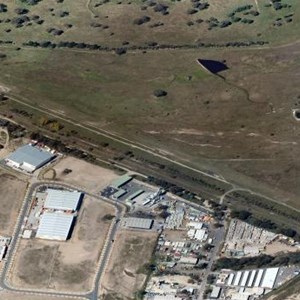 Oblique aerial photo taken from the West