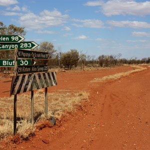 Gary Junction Road/Namatjira Kintore Link intersection