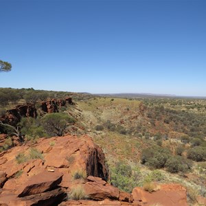 East along the cliff edge