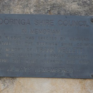 Close up of Plaque
