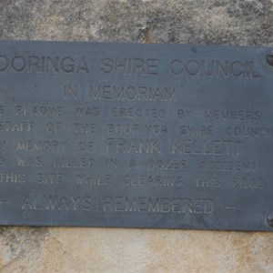 Close up of Plaque