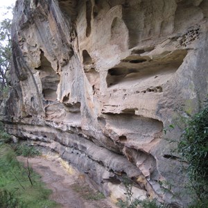 Weathered cliffs