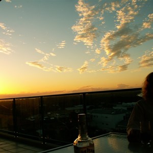 Sunset from one of the rooms.