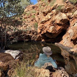 Curran Curran Water Hole.  Nearly full.  