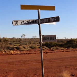 Signs at turnoff