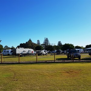 General view of the caravan park