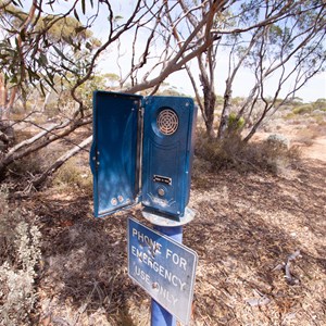 Emergency Phone at Moonera Tank Rest Area