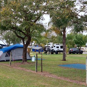 Grass camping area